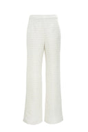 Maleva Ecru Tweed trousers
