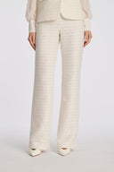 Maleva Ecru Tweed trousers