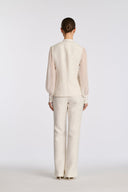 Maleva Ecru Tweed trousers