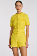 Tinna Jaune Tweed shorts