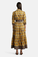 PINAROLO TURQ/BURG DRESS