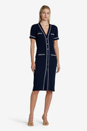 CANDELOTTO BLU/WHT DRESS