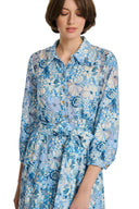 Chlea Bleu Floral Printed Dress
