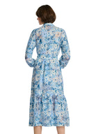Chlea Bleu Floral Printed Dress