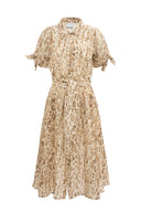 CALYXTE ANIMAL SHIRT DRESS
