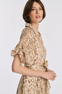 CALYXTE ANIMAL SHIRT DRESS