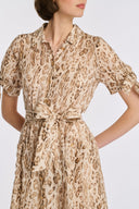 CALYXTE ANIMAL SHIRT DRESS