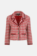 LS -VILLAROSA JACKET - VAR RED CREAM BLACK