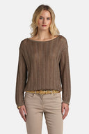 LS -ZEBRINO PULLOVER - TOBACCO