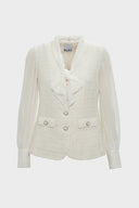 Maleva Ecru Long Sleeve Blouse