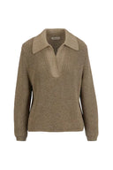 LS -ZIZZANIA PULLOVER - OLD GOLD