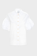 Anael Blanc Long Sleeve Blouse