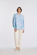 Giliane Bleu Long Sleeve Liquette