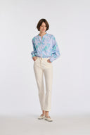 Giliane Bleu Long Sleeve Liquette
