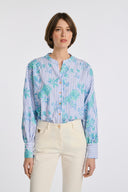 Giliane Bleu Long Sleeve Liquette