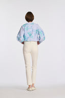Giliane Bleu Long Sleeve Liquette