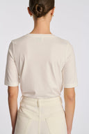 Garence Ecru Logo T-shirt