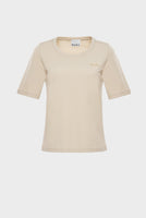Garence Beige Logo T-shirt