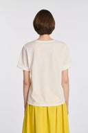 Mint Ecru Short Sleeve Daisy Tâ€‘Shirt