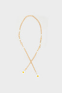 Manoe Blanc Pearl & Chain Necklace