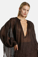 BALCONCINO BROWN BLOUSE