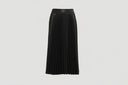 AVANA ACCORDION PLEATED LONG SKIRT – NOIR
