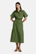 PAPIANO MILITRYGRN DRESS