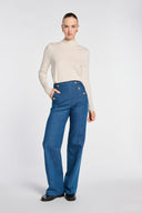 GIORGIO JEAN-EFFECT WIDE TROUSER – JEAN