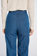 GIORGIO JEAN-EFFECT WIDE TROUSER – JEAN