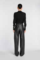 DAHO FLUID STRAIGHT TROUSER – NOIR