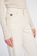 CLAUDIO STRAIGHT-LEG TROUSER – ECRU