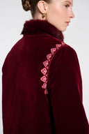 MIKAELLA COAT – BORDEAUX