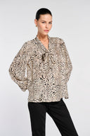 CELLINI LONG SLEEVE BLOUSE – ANIMAL