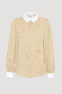 TOMAS CLASSIC COLLARED BLOUSE – BEIGE