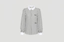 TOMAS CLASSIC COLLARED BLOUSE – NOIR