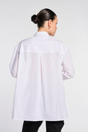 ANAEL STRAIGHT-CUT SHIRT – BLANC