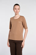 GARENCE CLEAN LOGO T-SHIRT – CHOCOLATE