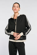 GIUSEPPE ZIP-UP TRACK SWEATSHIRT – NOIR