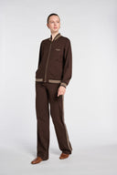 GAFFA LOGO CREW SWEATSHIRT – CHOCOLATE