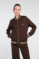 GAFFA LOGO CREW SWEATSHIRT – CHOCOLATE