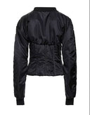 Dolce & Gabbana Black Nylon Full Zip Bustier Corset Jacket