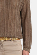 LS -ZEBRINO PULLOVER - TOBACCO