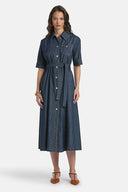 LS -PERIODICO DRESS - BLUE