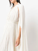 LONG RUFFLE DRESS Off White