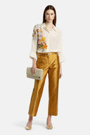 BREMBATE OFF WHT/FLWR BLOUSE