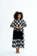 EAST & WEST “LOVE X LOVE” - Dress - BLACK AND WHITE