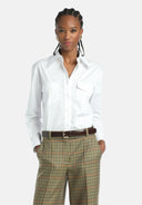 Leila White Blouse