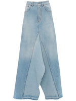EXTREME GODET DENIM SKIRT SUPER LIGHT