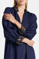PLAZA BLU LONG DRESS