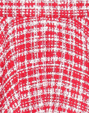 Dolce & Gabbana Red White High Waist A-line Above Knee Skirt